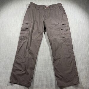 Tru-Spec Pants Womens 14 Brown Cargo Twill Relaxed Fit Workwear Outdoor